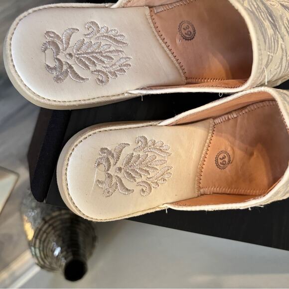 Moroccan Leather slippers size 49/8.5 - Picture 4 of 5